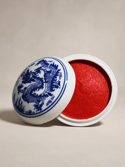 blue-and-white 【直径9CM】seal paste