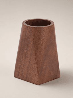 South American solid-wood brush pot