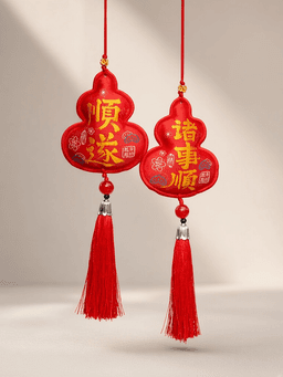 Festival Incense Pouch & Charm · 诸事顺-红色