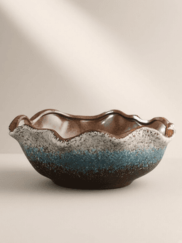 Celadon Lotus Brush Washer · 236蓝白【无孔】