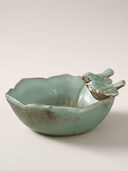 Celadon Lotus Brush Washer · 比翼双飞小号【无孔】