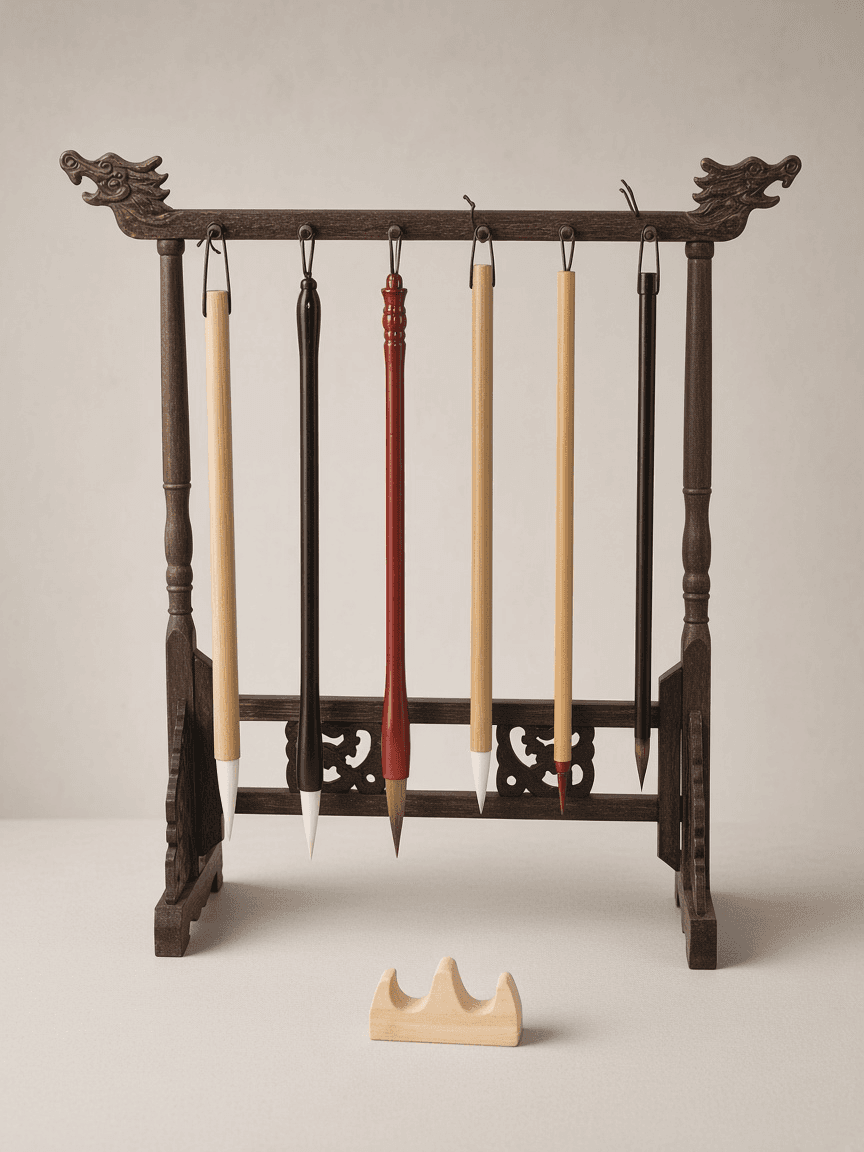 6-rod 12-hook dragon-head · chicken-wing wood