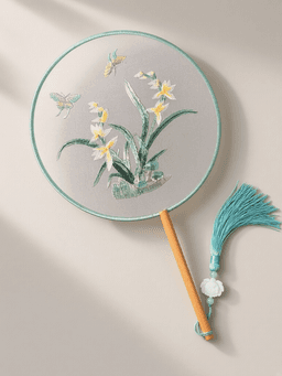 Double-sided embroidery · 新款圆形君子兰