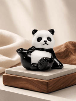 Hand-Painted Ceramic Panda Tea Pet