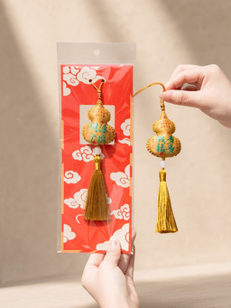 Festival Incense Pouch & Charm · 财源广进-流苏带包装