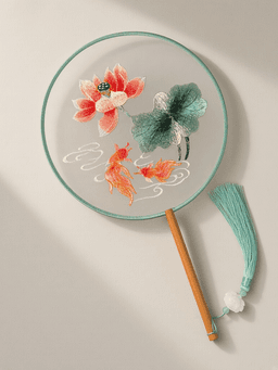 Double-sided embroidery · 新款lotus 金鱼