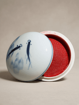 手绘blue-and-white 【直径7CM】 seal paste
