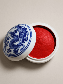 blue-and-white 【直径6CM】seal paste