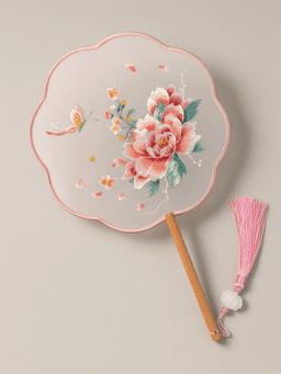 Double-sided embroidery · 新款八瓣牡丹仙子