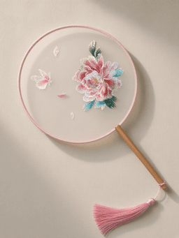 Double-sided embroidery · 新款圆牡丹仙子