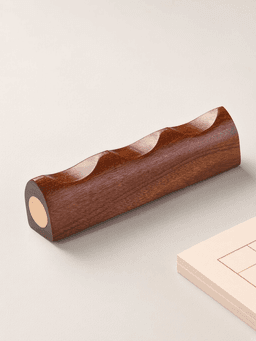 Red sandalwood + copper-core brush rest