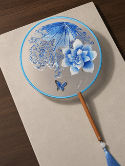 Double-sided embroidery · 新款蔚蓝lotus