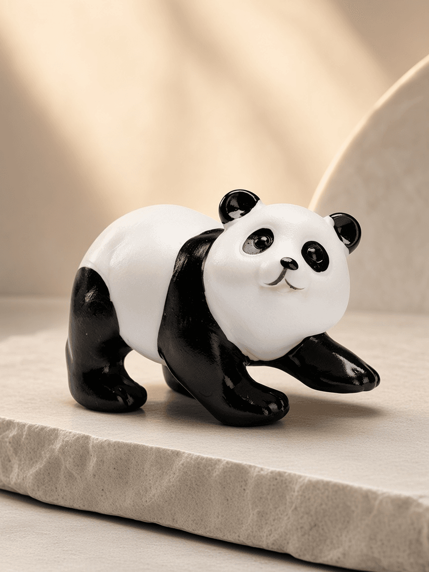 Panda tea pet · Tuanjuan (sitting)