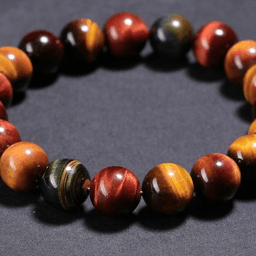5A Tri-Color Tiger Eye · 8mm