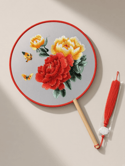 Double-sided embroidery · 红黄牡丹独家限量款