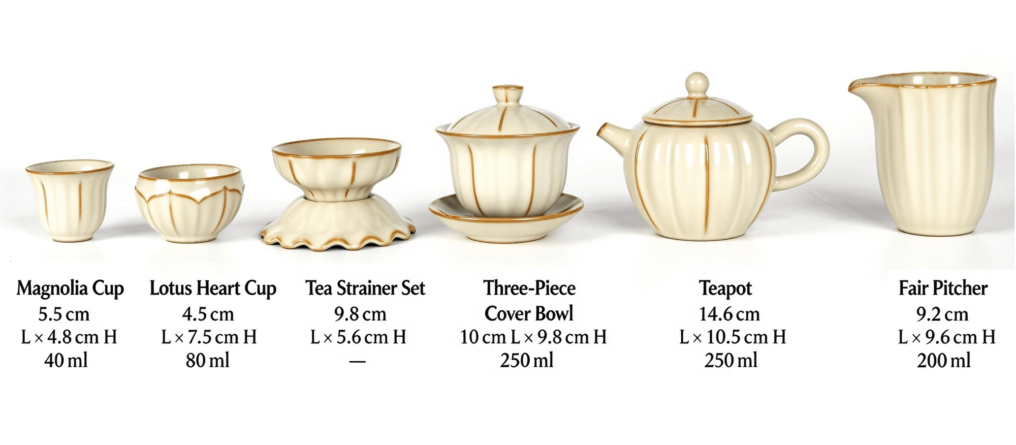 Celadon Travel Gongfu Tea Set, 11 Pieces — Ru-Style Crackle Glaze with Case