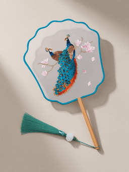 Double-sided embroidery · 凤冠孔雀