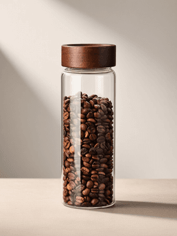 6.5 x 18 cm, about 500 ml