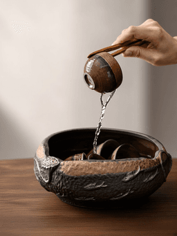 Rustic Ceramic Tea Basin