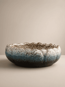 Celadon Lotus Brush Washer · 233号蓝白【无孔】