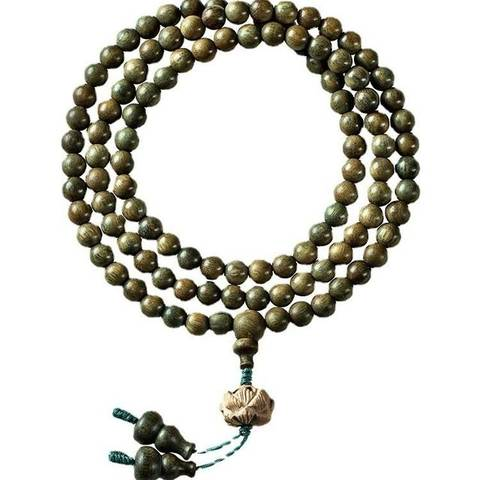 Green Sandalwood Bead Bracelet